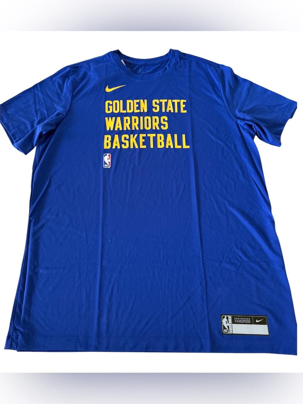 Golden State Warriors Logo Print Training Sport Crew Neck FJ0207-495 XL-Tall New
